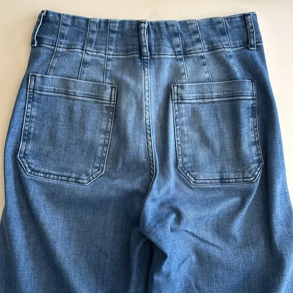 The Colette Crop Wide-Legs Jeans by Maeve - Picture 4 of 7